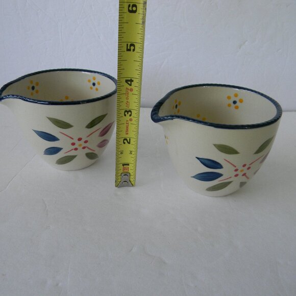 NEW TEMP-TATIONS OLD WORLD CONFETTI SET OF 2 8OZ RAMEKINS W/POUR SPOUTS - Picture 2 of 6
